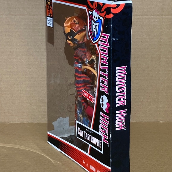 MONSTER HIGH POWER GHOULS CAT TASTROPHE TORALEI DOLL 2013 NIB RARE - Picture 2 of 4